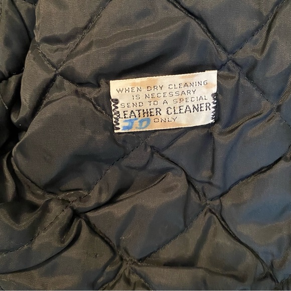 AMF Harley Davidson 70s Black leather cropped biker jacket - Picture 4 of 7